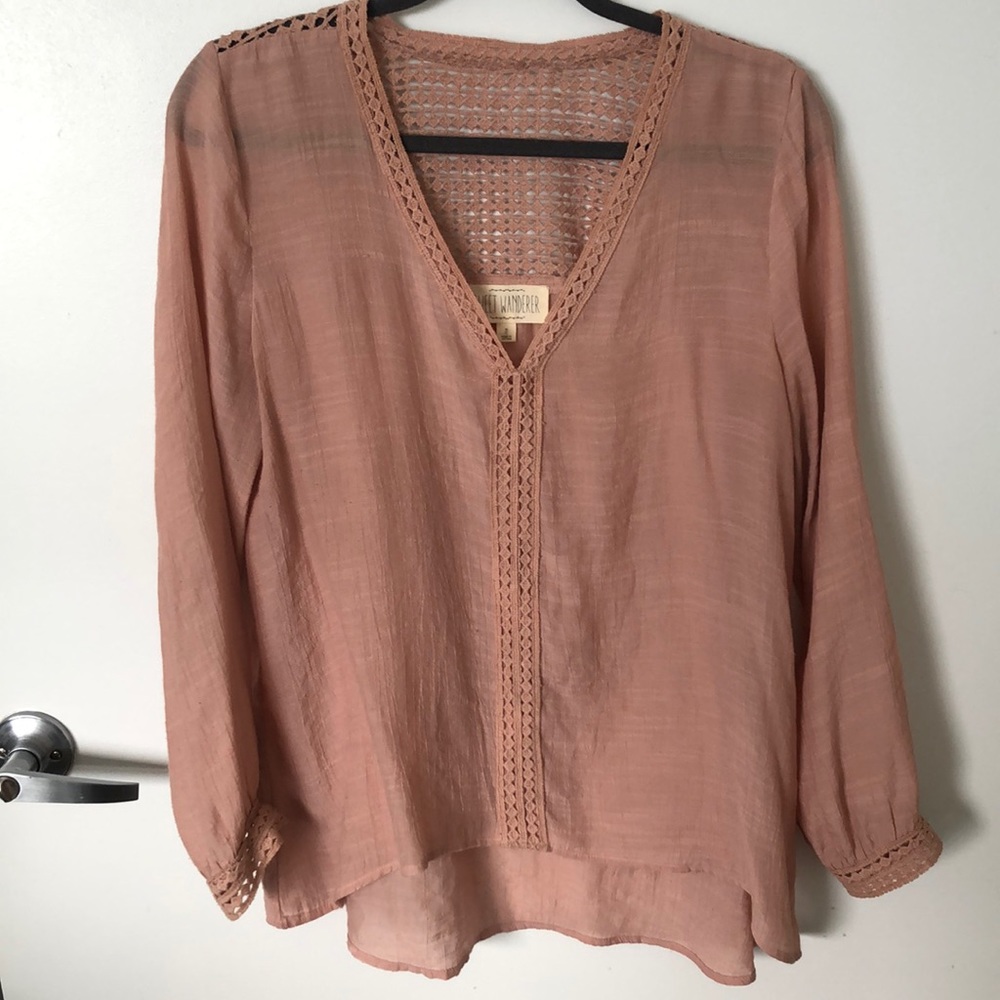 V Neck Blouse, Size Medium